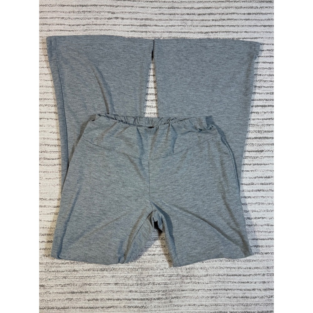 SHEIN Petite Gray Flare Leg Yoga Pants Bell Bottom Lounge Trousers Small